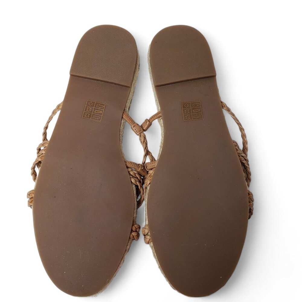 Madewell Katheryn Espadrille Sandal Women's Leather Braided Strap Boho Slide 8.5 - Picture 7 of 8